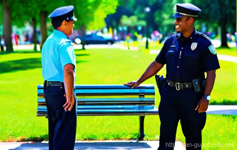 경비지도사 업무 중 보람을 느낀 순간 - **Prompt 2: Mentoring the Next Generation of Guardians**
    "A charismatic male security instructor...